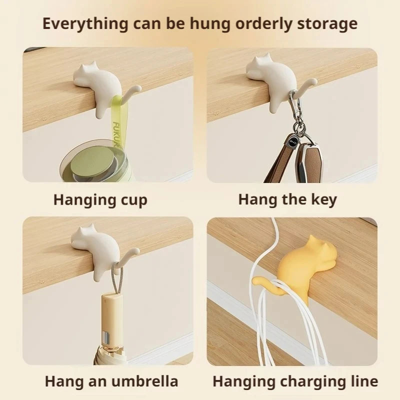 Cute Cat Desktop Hooks