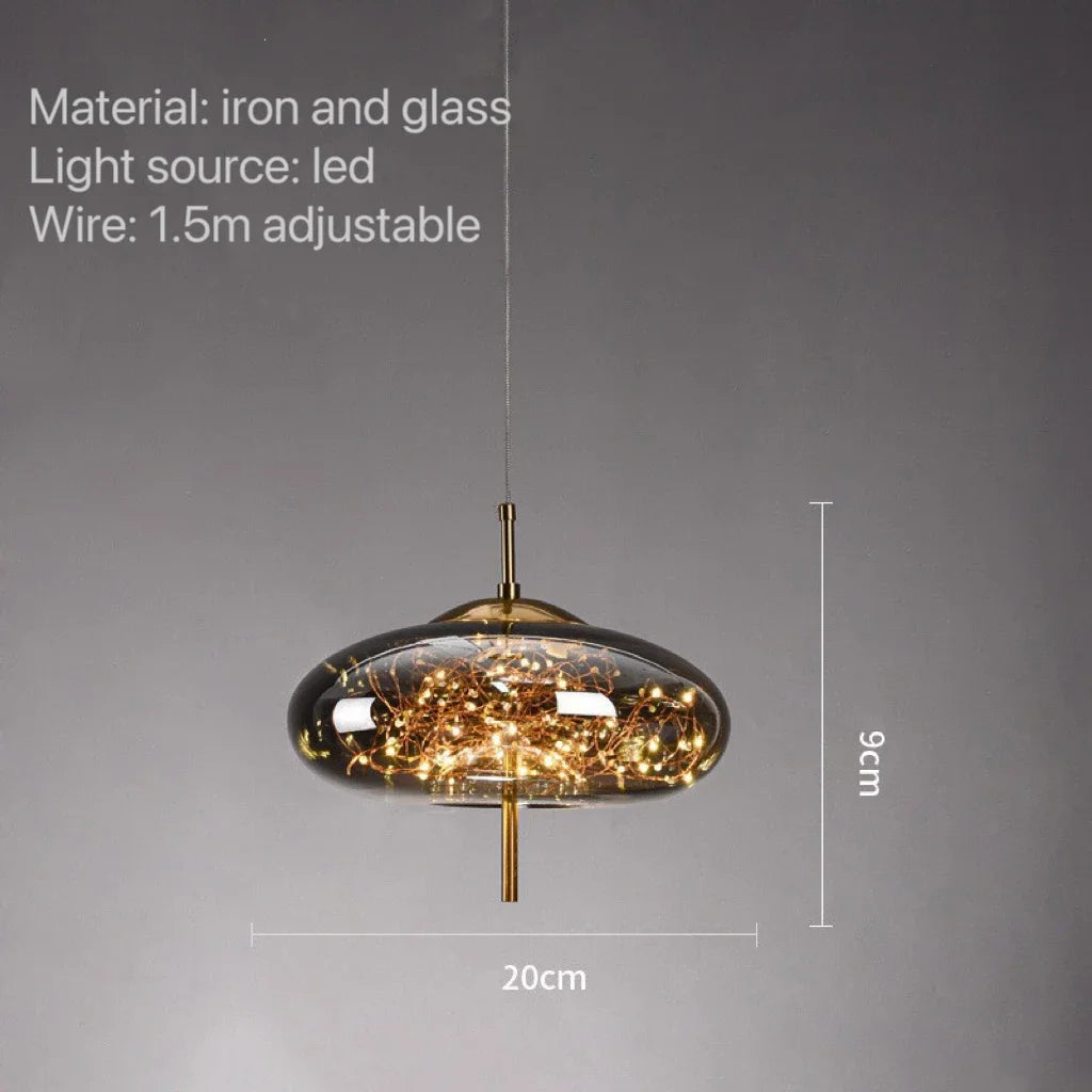 Modern Luxury Glass Pendent