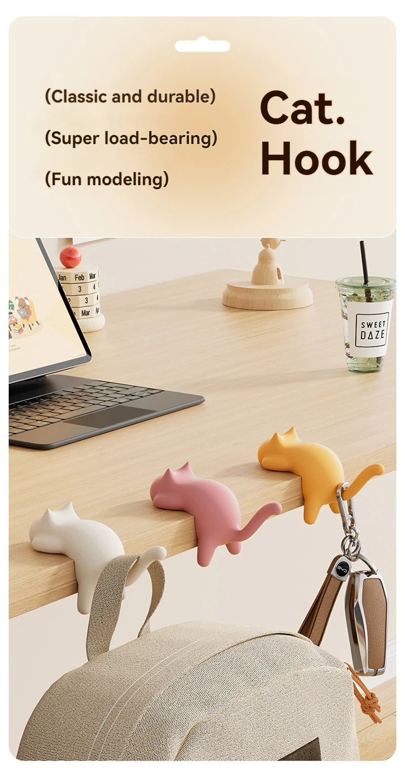 Cute Cat Desktop Hooks