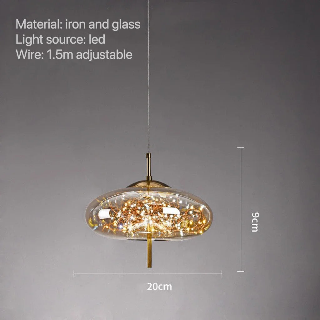 Modern Luxury Glass Pendent