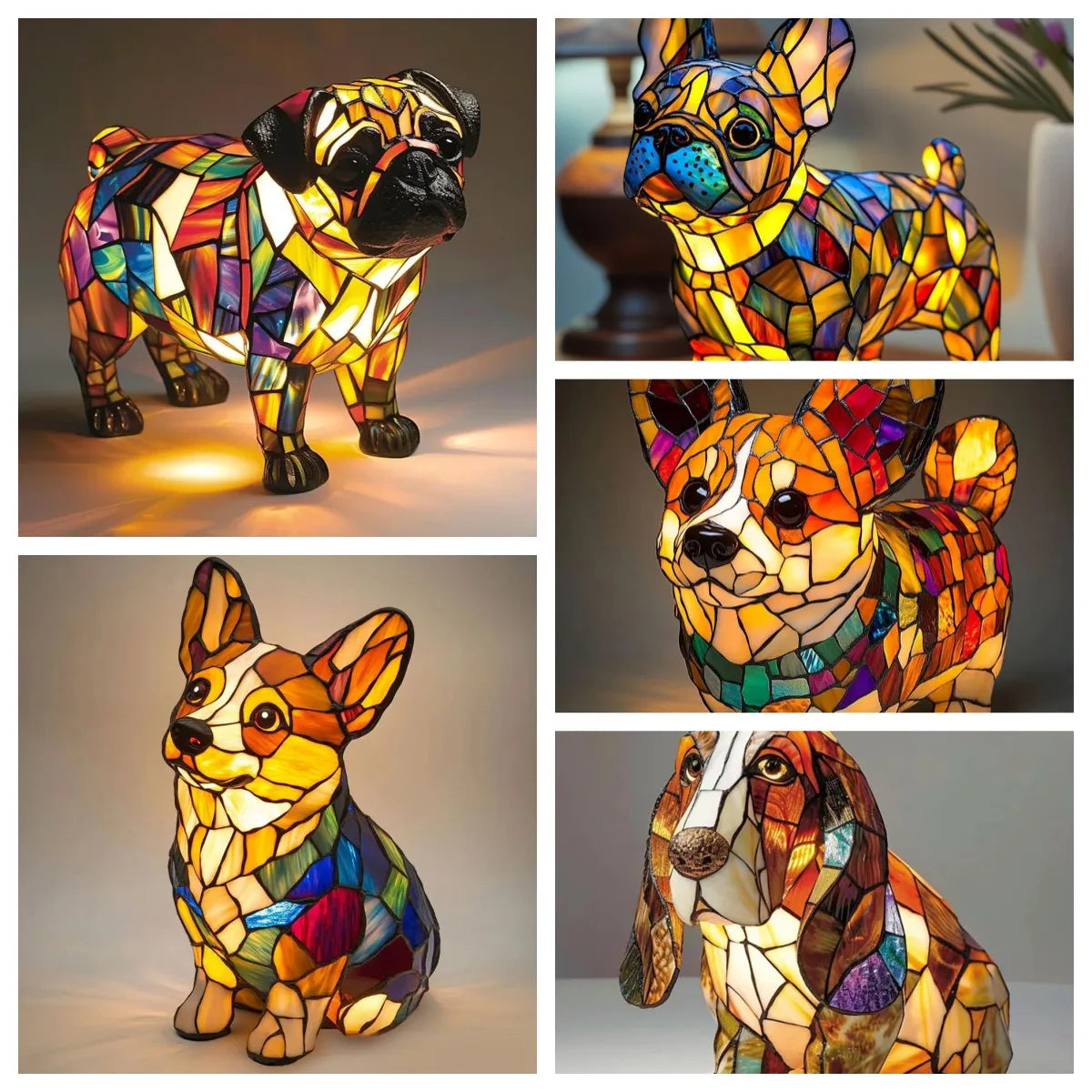 Dog Art Night Lamp