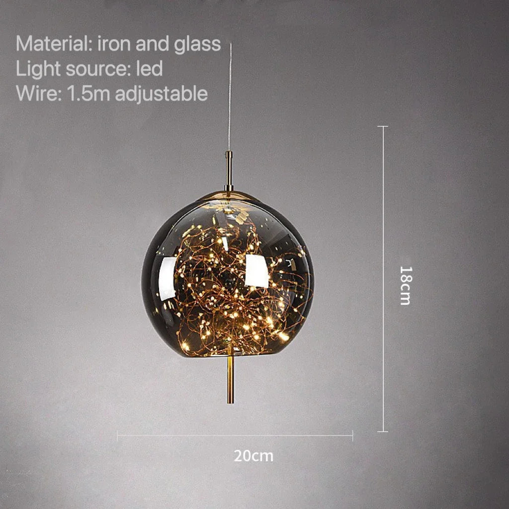 Modern Luxury Glass Pendent