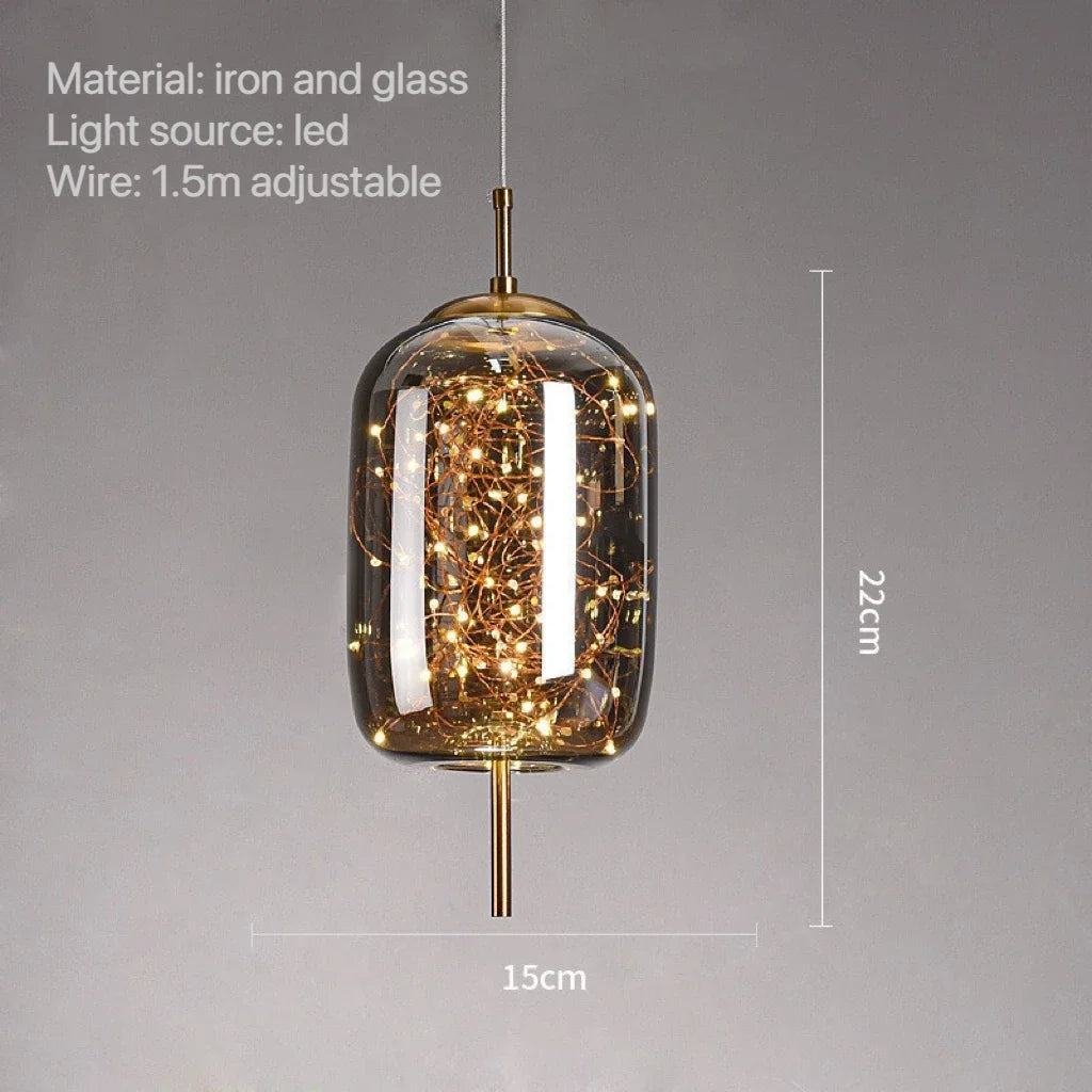 Modern Luxury Glass Pendent