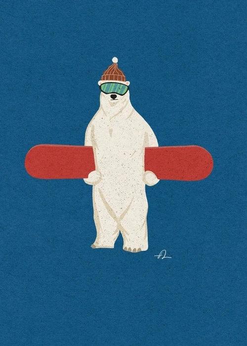 Surfing Animal Poster