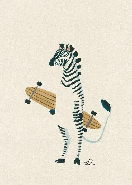 Surfing Animal Poster