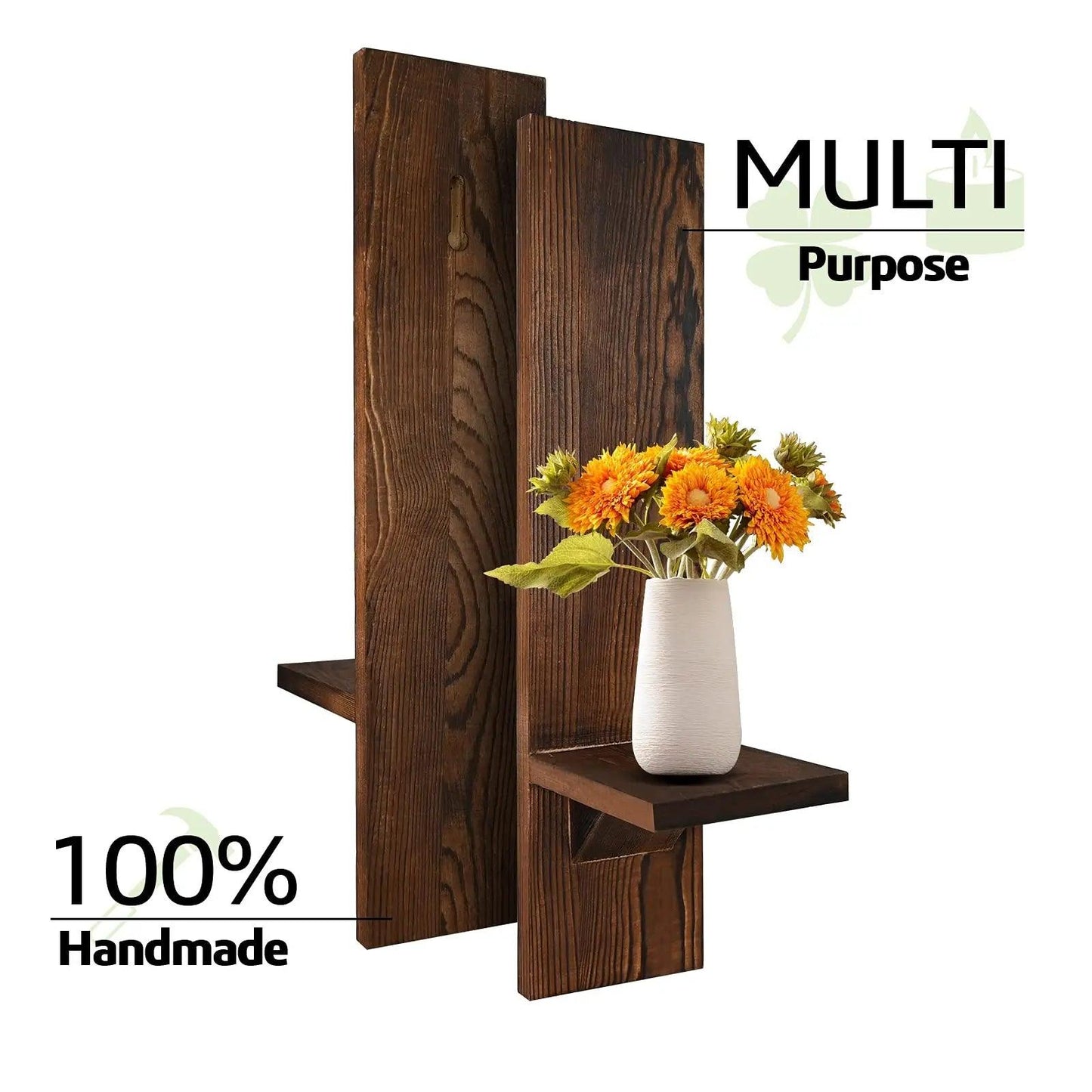 Wooden Wall Candle Sconces
