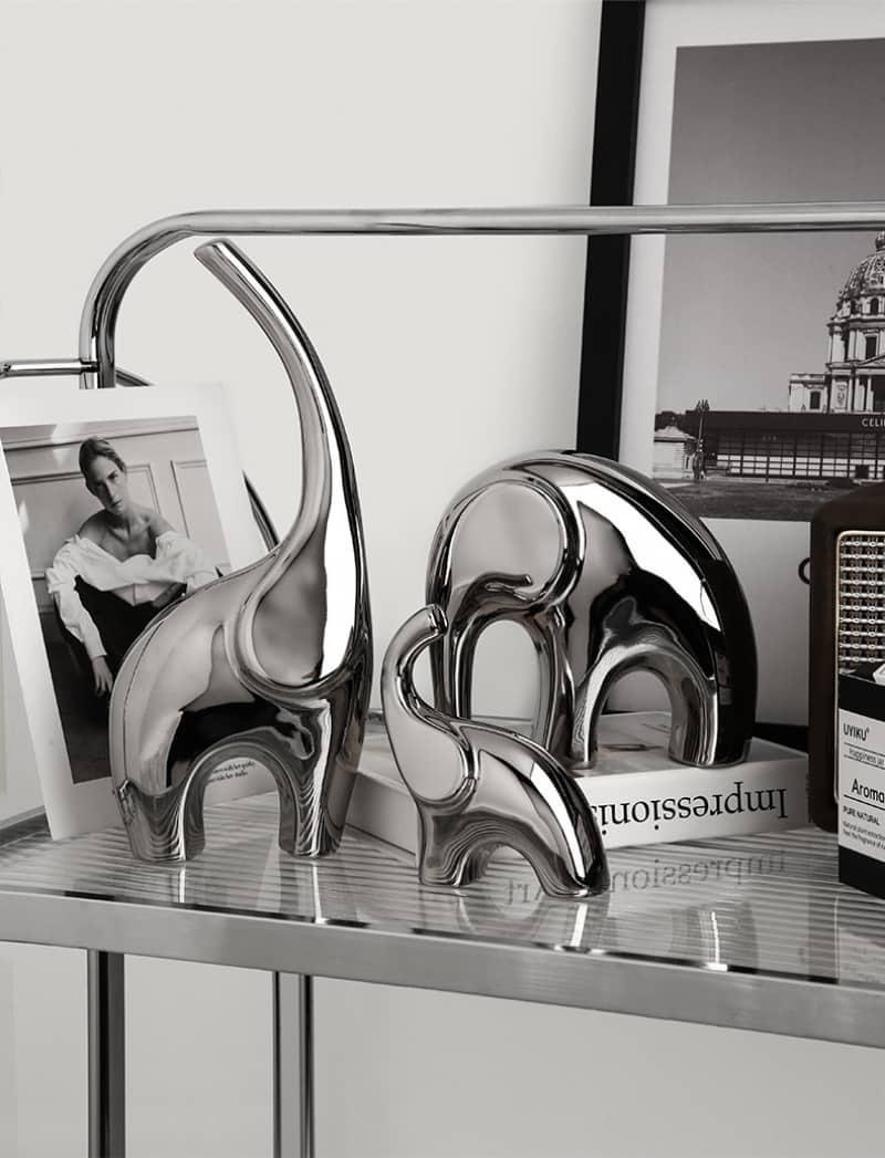 Luxury Three Elephant Figurine - cocobear