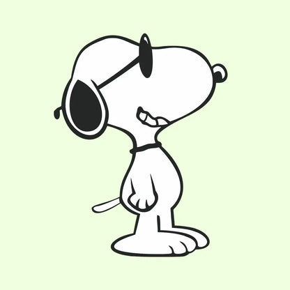 Snoopy & Woodstock Decal _ Not sticker, it is multilayer.