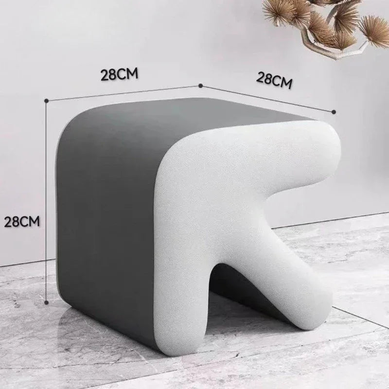 Arrow Leather Ottoman
