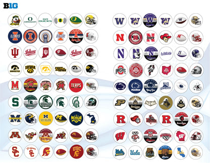 College team Fridge Magnet (BIG10 Team)