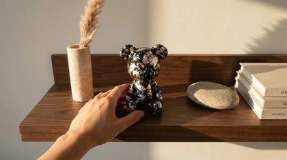 Luxe Noir Bear Figure