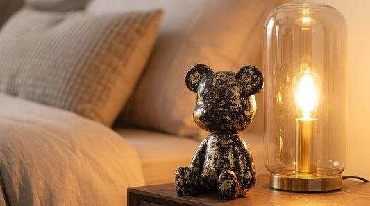 Luxe Noir Bear Figure
