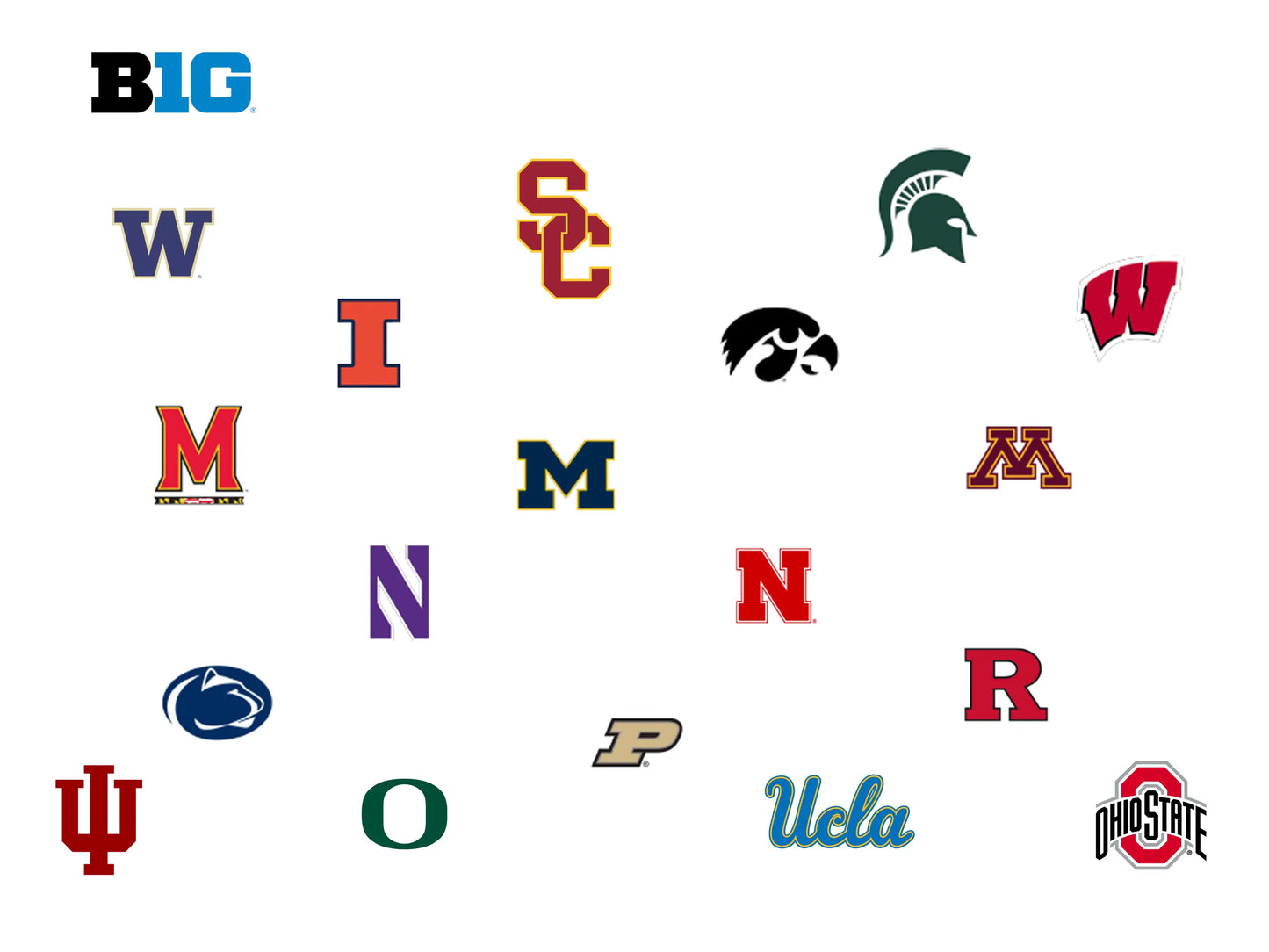 College team Fridge Magnet (BIG10 Team)
