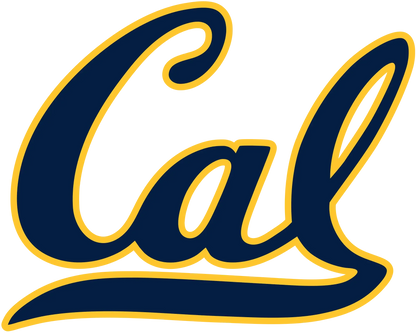 Navy and gold 'Cal' logo on a white background
