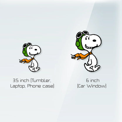 Snoopy & Woodstock Decal _ Not sticker, it is multilayer.