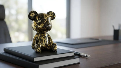 Luxe Noir Bear Figure