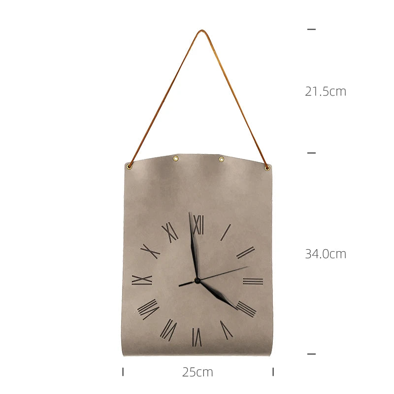 Leather Wall Clock
