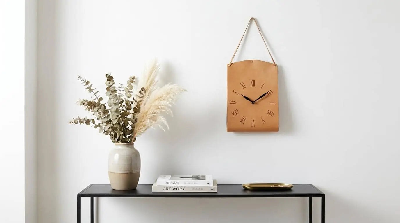 Leather Wall Clock