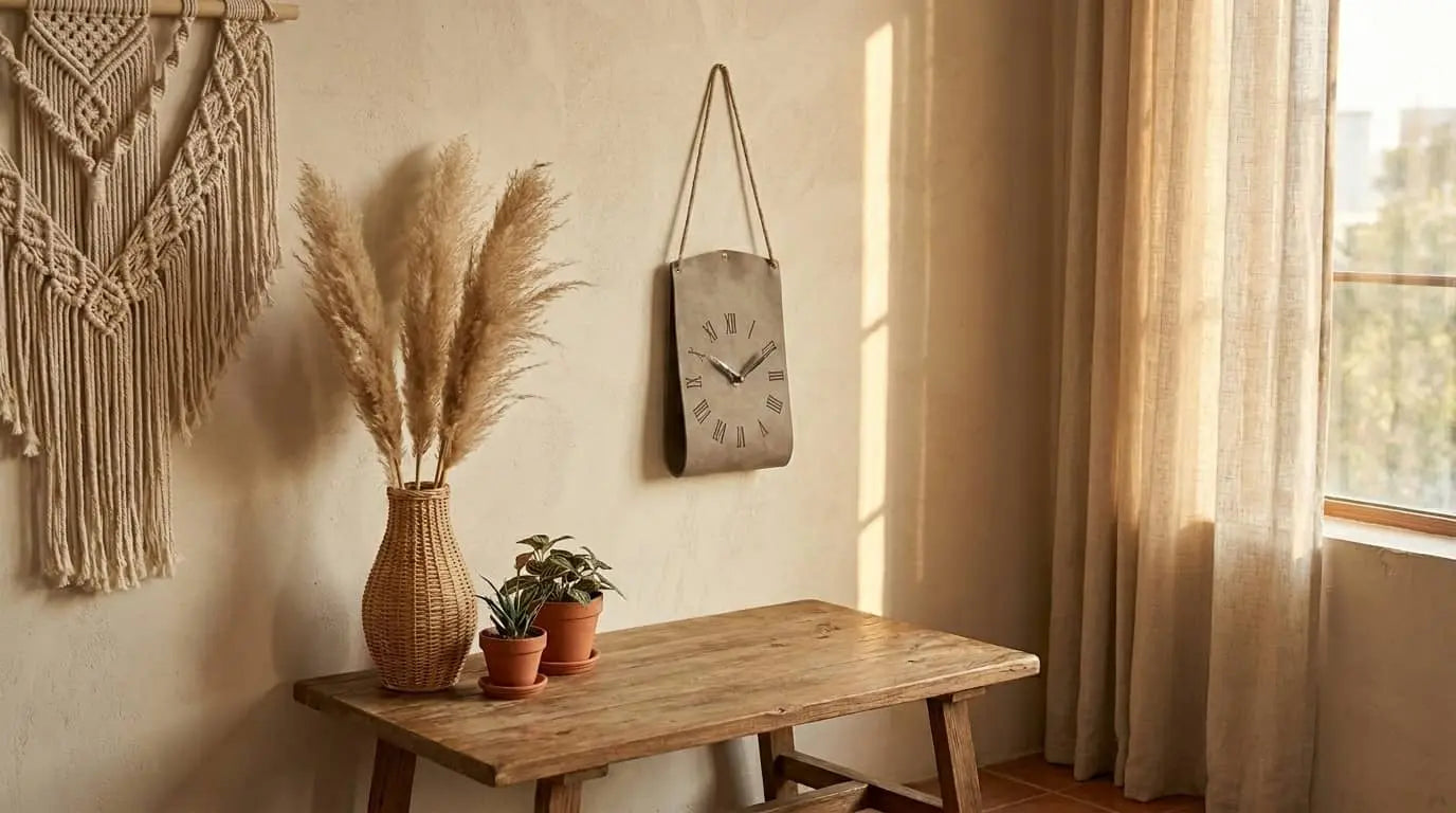 Leather Wall Clock