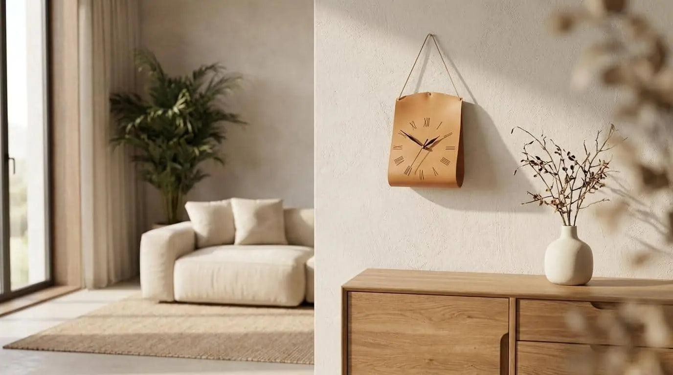 Leather Wall Clock