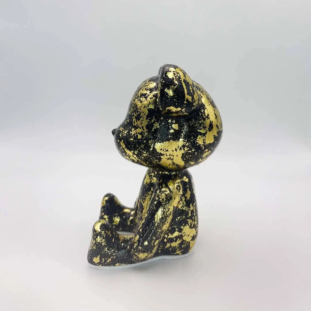 Luxe Noir Bear Figure