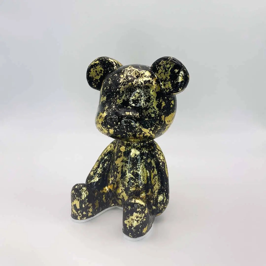 Luxe Noir Bear Figure