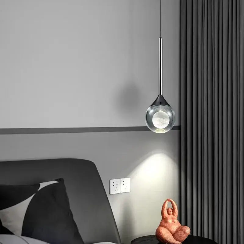 Modern Art Moon Pendant