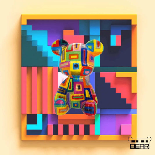Pastel Bear Figure