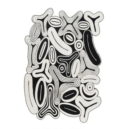 Artistic Irregular Plush Carpet