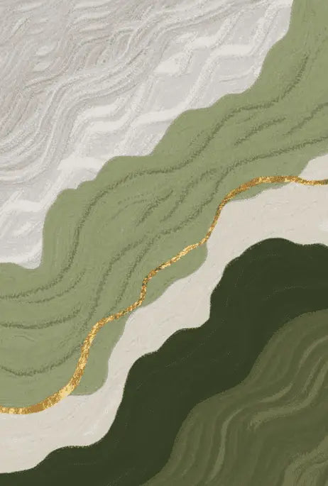 Green Abstract Art Poster