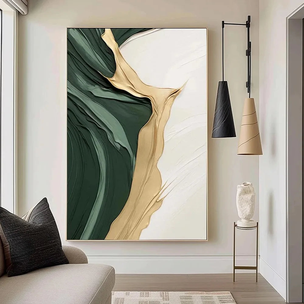 Green Abstract Art Poster
