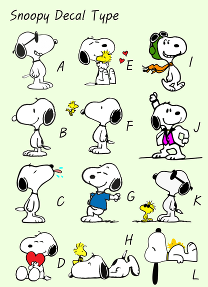 Snoopy & Woodstock Decal _ Not sticker, it is multilayer.