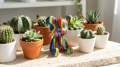 Flow Art Bear Figure
