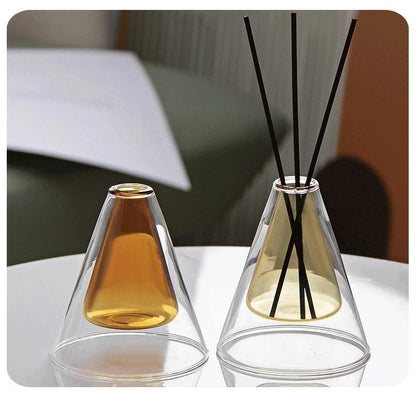 Triangle Glass Aromatherapy Vase