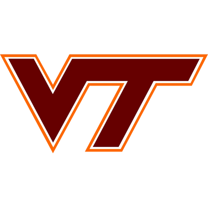 Logo with a brown 'V' and 'T' on a white background