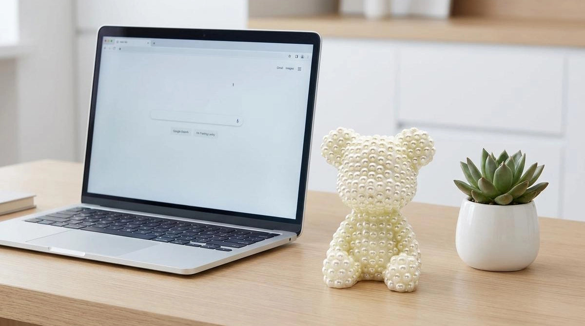 Pearl Bear Figure