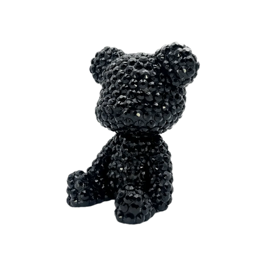 Black Crystal Bear Figure - cocobear