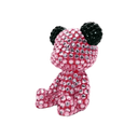 Black Pink Bear Figurine